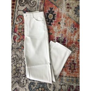 Faux Leather Straight Leg Pant